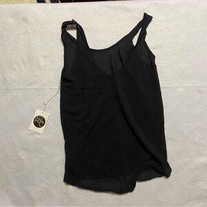 NEW AQC Aquarius Cocktail Black Tank Top Silk 0